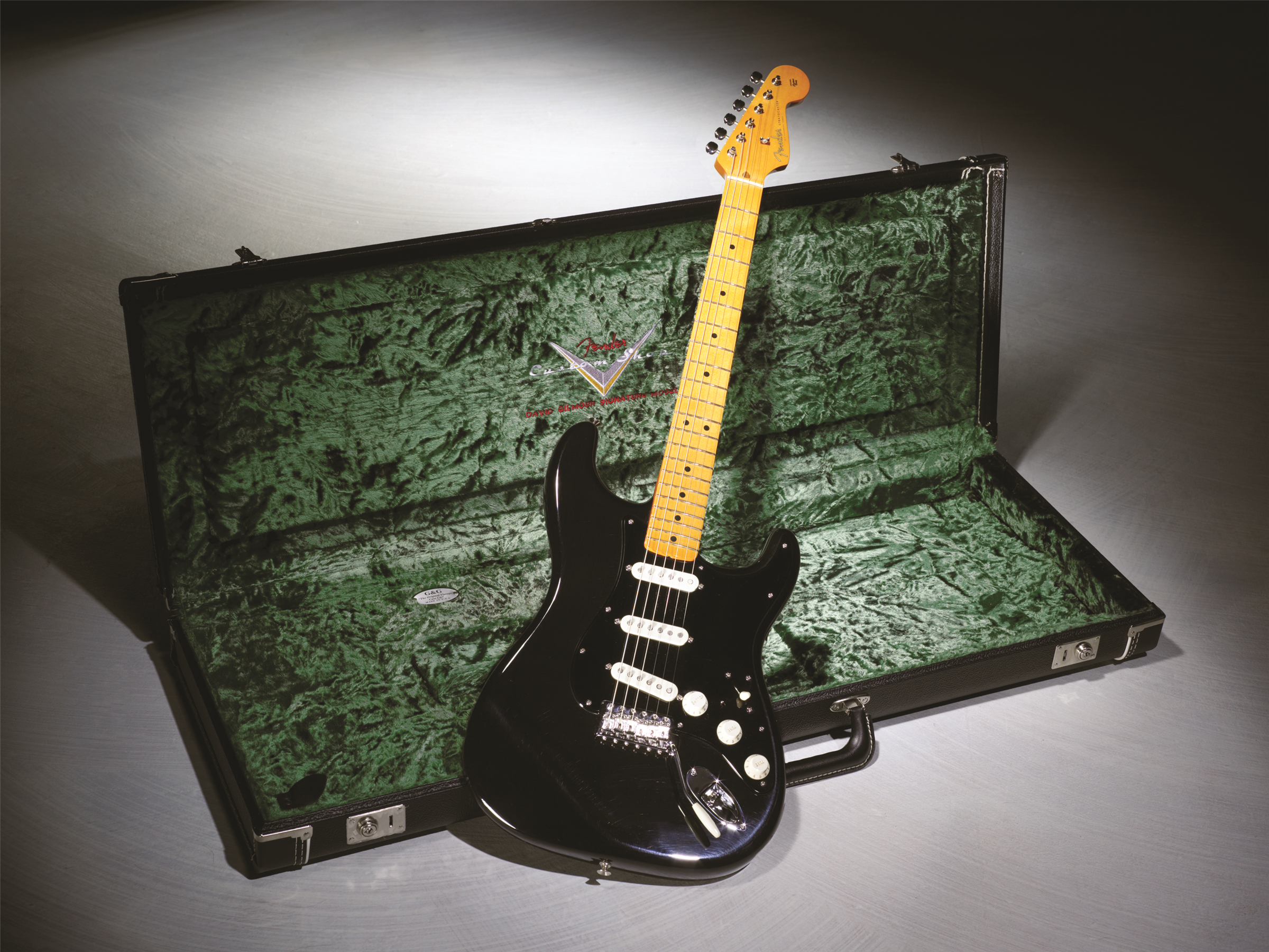 Keychain Guitar Fender David Gilmour Stratocaster Pink Floyd Brand New Sealed 