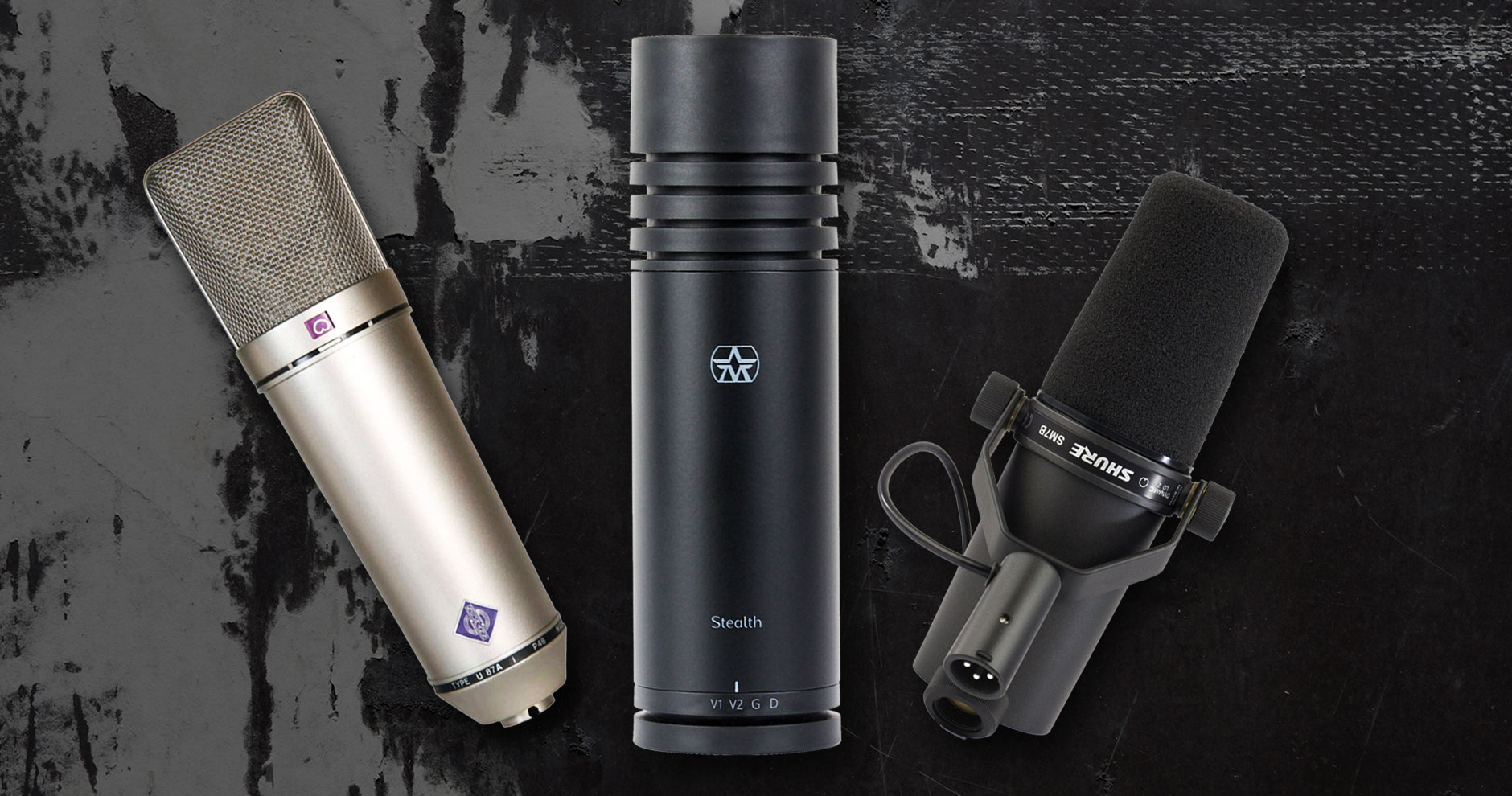 Aston Stealth vs. Shure SM7B vs. Neumann U87 – most versatile recording microphone?