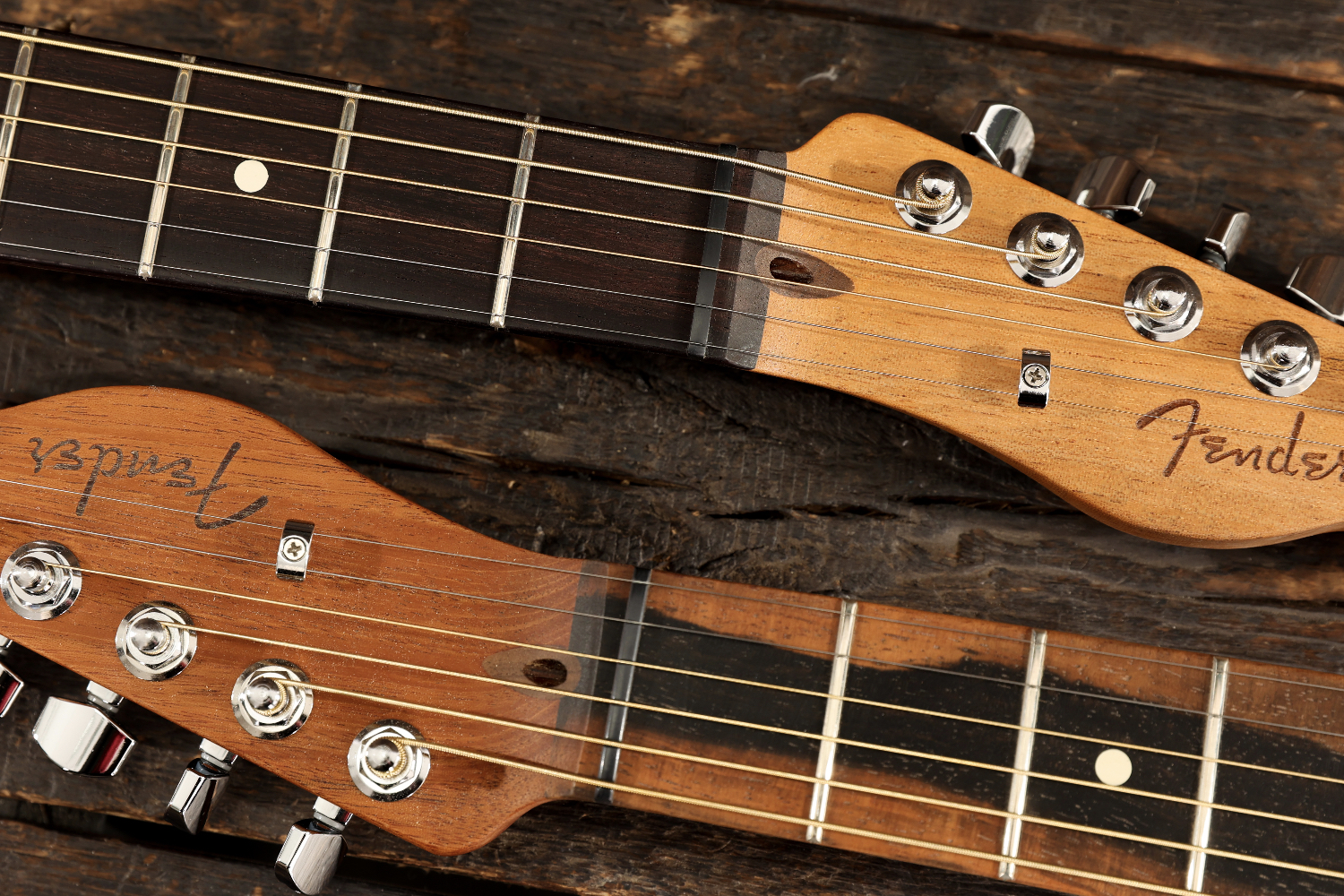 Fender American vs. Player Acoustasonic Telecaster Fingerboards