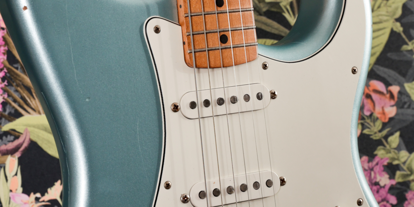 Fender Road Worn Finish Detail on a Mischief Maker Stratocaster