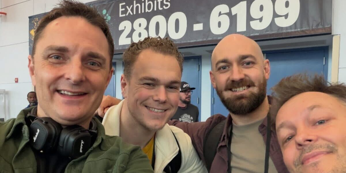 A picture showing the Andertons crew at NAMM Show 2026