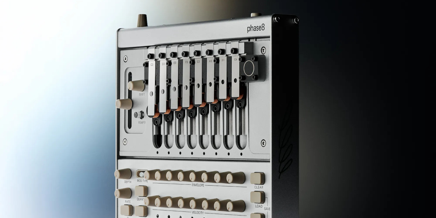 A stunning lifestyle photo of the Korg Phase8 launched at the NAMM Show 2026