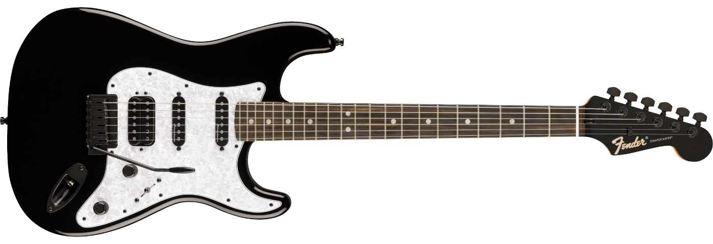 Fender Fusion Stratocaster HSS electric guitar in black