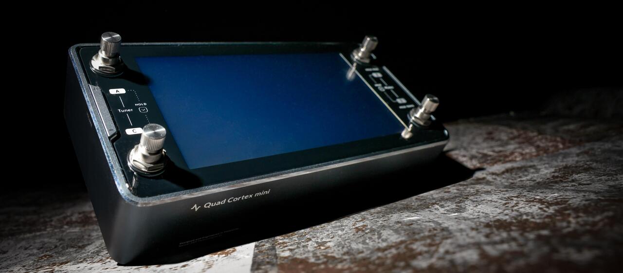 lifestyle image of the quad cortex mini