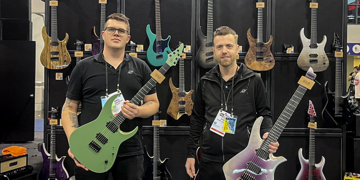 Infinia Guitars co-founders Maikel van der Wel and Daan van Dijk
