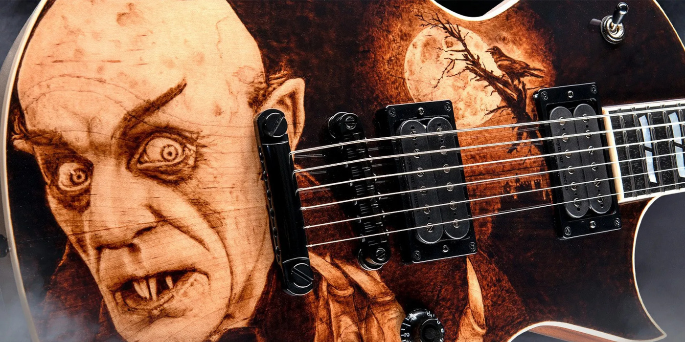 The ESP USA Eclipse Nosferatu, one of the scariest guitars ever made